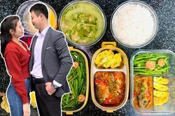 Chồng chăm chỉ dậy sớm mỗi sáng nấu cơm cho vợ bầu, thực đơn khiến hội chị em xuýt xoa