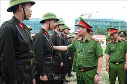 Huấn luyện đầu khóa cho học viên hệ chính quy tại Bộ Tư lệnh Cảnh sát cơ động