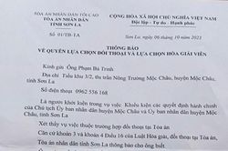 Văn bản của Mộc Châu trước khác sau, người dân khiếu kiện