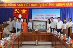 Đoàn công tác của TP. Hải Phòng: Trao đổi kinh nghiệm công tác cải cách hành chính với tỉnh Khánh Hòa