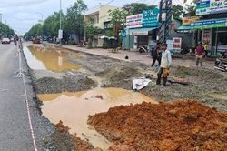 Đường bỗng hóa… mương giữa lòng thành phố Quảng Ngãi