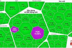 Cổ phiếu bất động sản tăng điểm, thị trường tăng 6 phiên liên tiếp