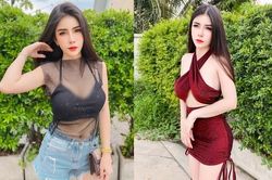 Mê đắm hot girl xinh đẹp diện mốt xuyên thấu, bó sát khoe dáng