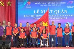 Đoàn thể thao người khuyết tật Việt Nam: Tới Hàng Châu với tinh thần và khát vọng cao nhất