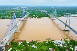 Thủ tướng Phạm Minh Chính dự lễ hợp long cầu Mỹ Thuận 2