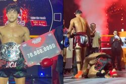 Nguyễn Trần Duy Nhất giành đai IPCC sau khi thắng nhà vô địch SEA Games của Thái Lan rồi bất ngờ quỳ xuống khiến CĐV cảm phục