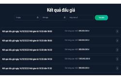Đấu giá biển số 14/10: 2 biển số trúng giá hơn 1 tỷ đồng