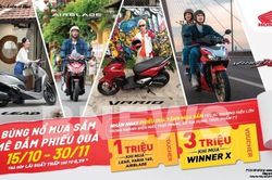 Honda khuyến mại lớn cho khách mua xe Air Blade, LEAD, Winner X và Vario 160
