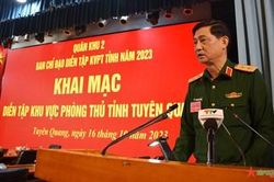 Khai mạc diễn tập khu vực phòng thủ tỉnh Tuyên Quang năm 2023
