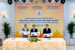 Việt Nam-Ấn Độ phát hành bộ tem chung quảng bá hình ảnh hai đất nước
