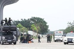 Công an tỉnh Hà Nam diễn tập thực binh