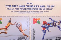 Hai môn võ dân tộc của Việt Nam và Ấn Độ được đưa lên bộ tem đặc biệt