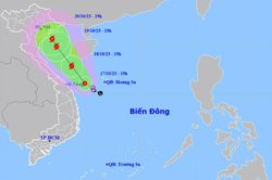 Trong 24 giờ tới, áp thấp nhiệt đới khả năng mạnh thành bão