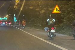 Cần xử lý nghiêm những người đi xe máy trong đường cao tốc