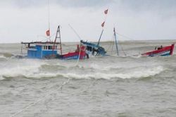 Quảng Nam: Hai tàu câu mực bị sóng đánh chìm, 15 ngư dân mất tích
