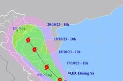 Vùng áp thấp mạnh lên thành áp thấp nhiệt đới, có thể mạnh thành bão