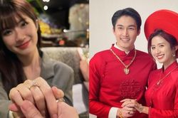 Ngọc Huyền bất ngờ khoe ảnh đính hôn, có liên quan gì đến ảnh ăn hỏi với Đình Tú?