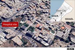 Nổ lớn tại một bệnh viện ở Gaza
