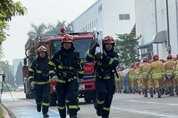 Hơn 800 người tham gia diễn tập PCCC và CNCH tại Công ty TNHH TOTO Việt Nam