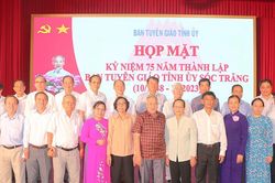 Kỷ niệm 75 năm thành lập Ban Tuyên giáo Tỉnh ủy Sóc Trăng