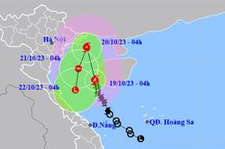 Bão số 5 vào vịnh Bắc Bộ trong 24 giờ tới, có thể mạnh thêm