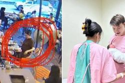 Đang ăn ở nhà hàng thì bất ngờ chuyển dạ, bà bầu có phản ứng khiến chủ quán ngỡ ngàng