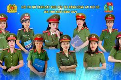 Hội thi Nữ Cảnh sát khu vực tài năng Công an Thủ đô lần thứ nhất năm 2023