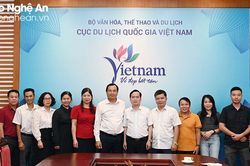 Trung tâm Xúc tiến Đầu tư, Thương mại và Du lịch Nghệ An làm việc với các cơ quan, đơn vị Trung ương và địa phương