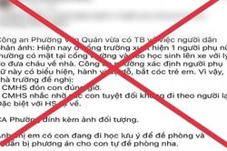 Hà Nội: Thông tin 'bắt cóc trẻ em' tại Văn Quán là không chính xác