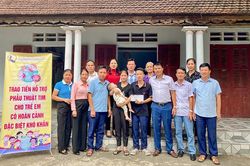 Hỗ trợ kinh phí phẫu thuật tim cho trẻ em có hoàn cảnh khó khăn