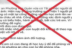 Bác thông tin xảy ra bắt cóc trên địa bàn quận Hà Đông