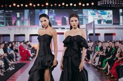 Kỳ Duyên - Minh Triệu sánh đôi, khoe vai thon với váy cúp ngực gợi cảm