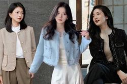 Áo khoác vải tweed và quần âu: Cứ chuyển mùa là phủ sóng style nàng công sở ngoài 30