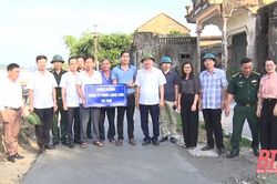 Công ty TNHH Long Sơn: Nhiều hoạt động an sinh xã hội hỗ trợ người dân xã Hải Hà