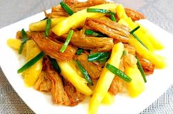 Tàu hũ ky xào dứa