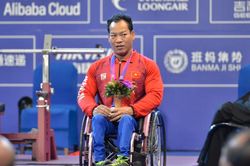 Vượt nỗi đau rách cơ, lực sỹ Lê Văn Công giành huy chương đồng ASIAN Para Games