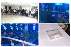Đột kích JP Club phát hiện hàng chục đối tượng đang phê ma túy