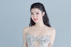 Phương Nhi hóa 'công chúa' với váy dạ hội cho chung kết Miss International
