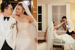 Trọn bộ ảnh cưới của Thanh Hằng và chồng nhạc trưởng, vừa nhìn biết ai là 'nóc nhà'