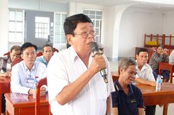 Chủ tịch UBMTTQVN tỉnh An Giang tiếp xúc cử tri xã Vĩnh Phước