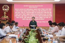 Đoàn giám sát của HĐND tỉnh làm việc với UBND tỉnh về thực hiện bồi thường, hỗ trợ và tái định cư