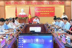 Đồng chí Bí thư Tỉnh ủy làm việc với huyện Gia Viễn