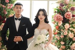 Sao trẻ tuyển Việt Nam khoe ảnh cưới đẹp lung linh