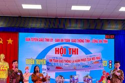 63 thí sinh tham dự hội thi tuyên truyền viên giỏi về an toàn giao thông