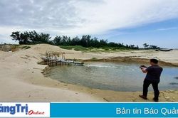 Cần có phương án xử lý việc xả thải tại bãi tắm Thái Lai