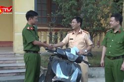 Xử lý vi phạm giao thông tại Hà Nam, 'lộ' ra chiếc xe máy bị trộm cắp ở Hà Nội