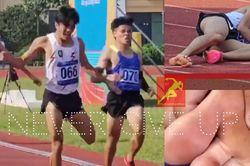 'Hiện tượng điền kinh' Việt Nam chạy văng giày nhưng vẫn xuất sắc giành HCV, hơn VĐV về nhì đúng 1 giây