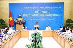 Tổng kết công tác phòng, chống dịch Covid-19 trực tuyến với các địa phương