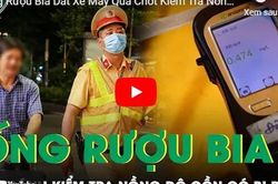 Uống rượu bia dắt xe qua chốt kiểm tra nồng độ cồn có bị phạt?