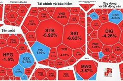 Chứng khoán lại 'bổ nhào' cuối phiên